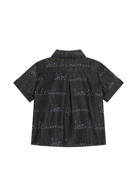 Camicia con logo DOLCE & GABBANA KIDS | L14S22 LDC87S9000